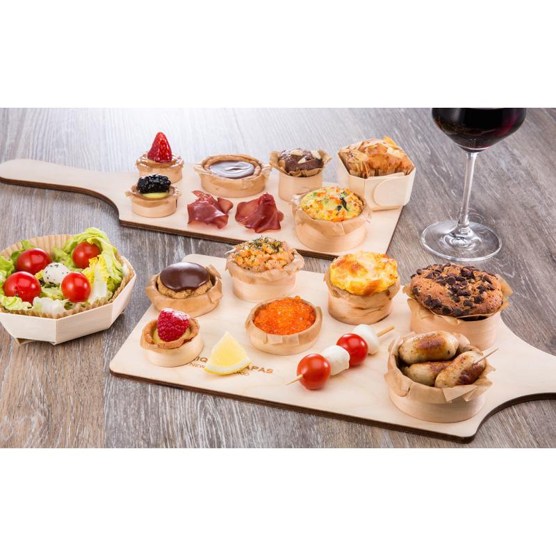 emballage bois traiteur