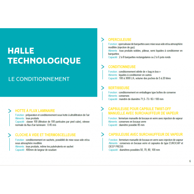 hall technologique ADRIA