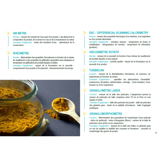 Laboratoire science des aliments ADRIA