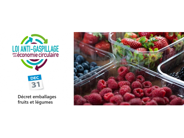 Agenda règlementaire : décret emballages fruits et légumes